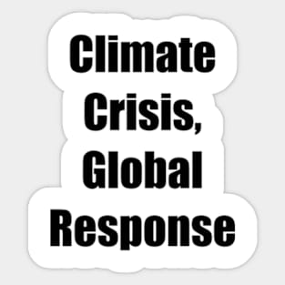 Climate Crisis, Environmental, Climate Change Sticker